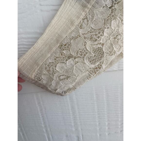 Anthropologie Love-Stitch BOHO embroidered top  MED 100% Cotton - Picture 7 of 7